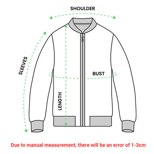 BOMBER JACKET Size chart