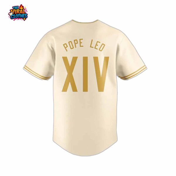 Cubs Pope Leo XIV Vatican Baseball Jersey