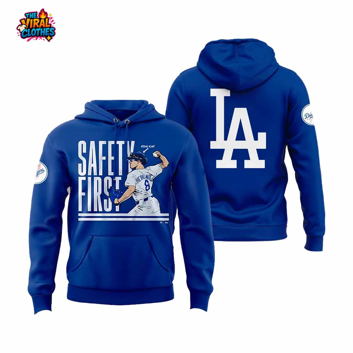 Dodgers Safty First 2025 Hoodie 1 Dodgers Safty First 2025 Hoodie 1