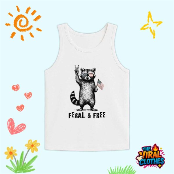 Feral And Free Raccoon Shirt