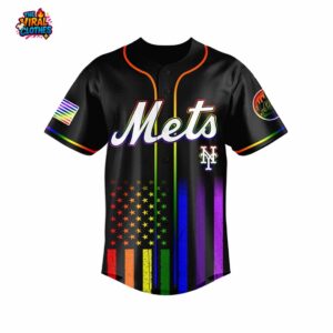 NY Mets Happy Pride Month 2025 Baseball Jersey