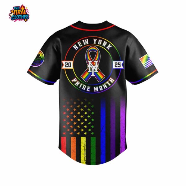 NY Mets Happy Pride Month 2025 Baseball Jersey