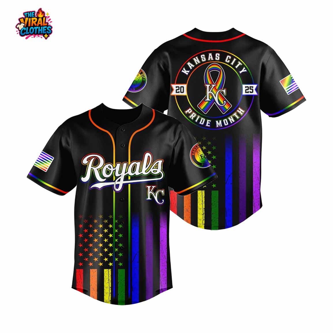 Royals Happy Pride Month 2025 Baseball Jersey 1 Royals Happy Pride Month 2025 Baseball Jersey 1