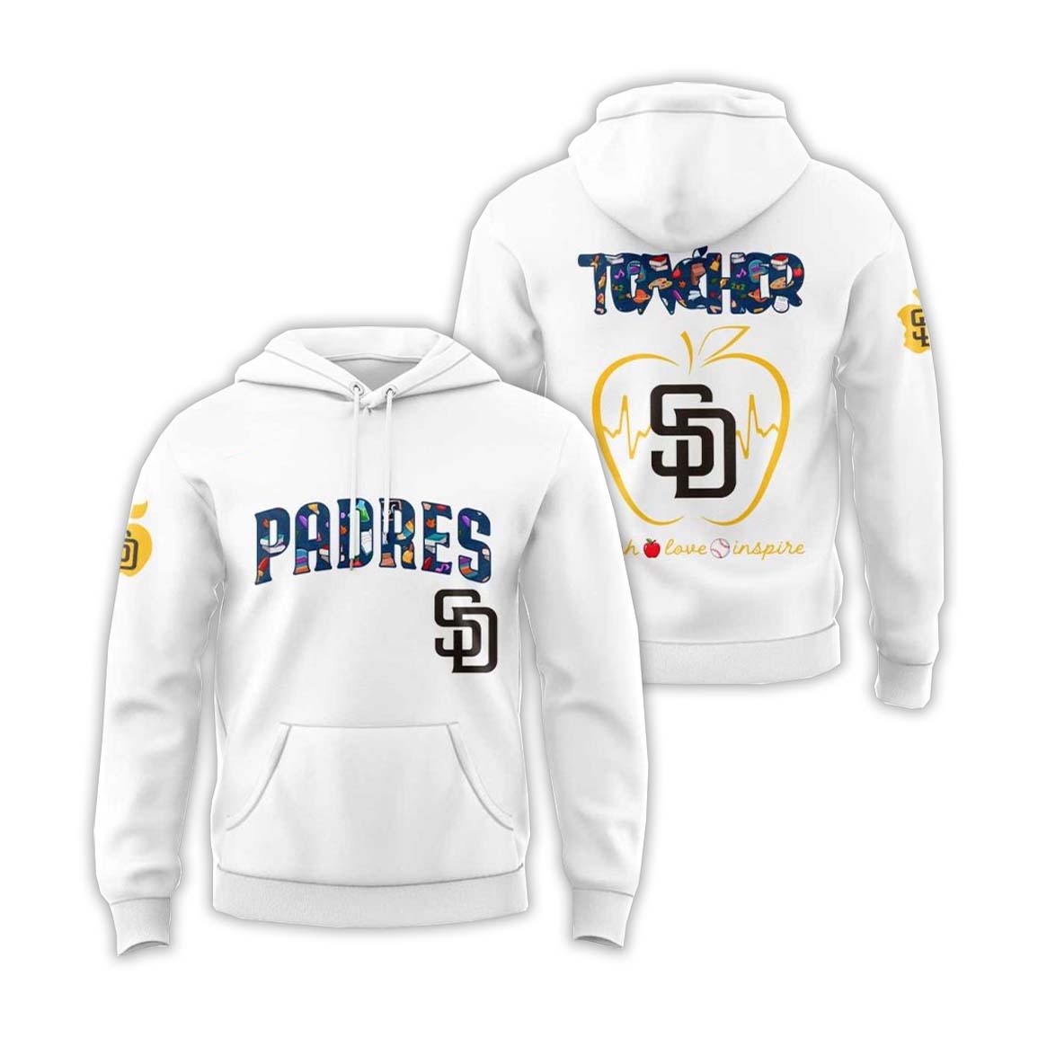 SD Padres Teacher Appreciation Night 2025 Hoodie 1 SD Padres Teacher Appreciation Night 2025 Hoodie