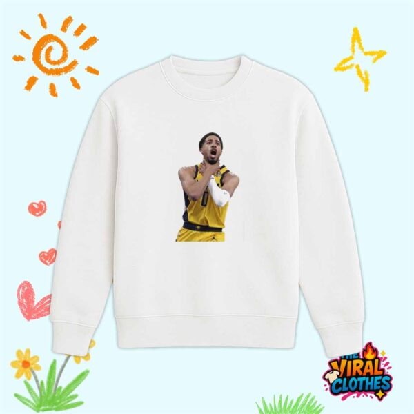 Tyrese Haliburton Choke Sign Game 1 Shirt