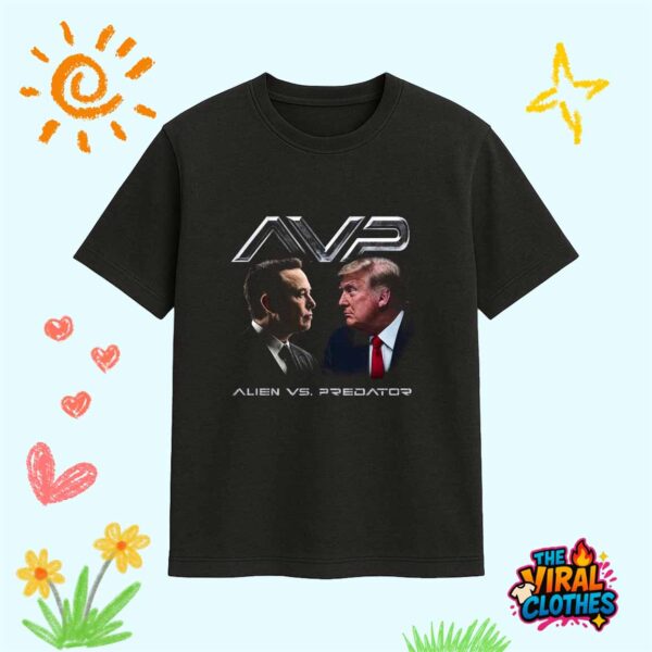 Alien vs Predator Trump vs Elon Shirt
